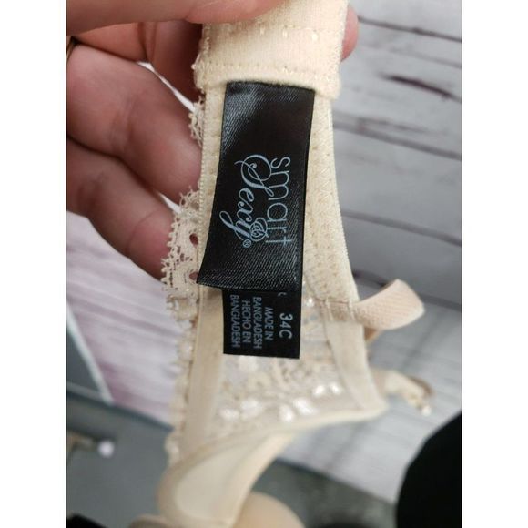 Smart & Sexy Tan Push-Up Bra 34C Add 2 Cup Sizes Underwire Style #SA276‎ Padded - Picture 4 of 9